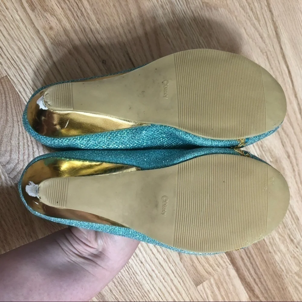 Disney Jasmine Wedge Heels Sz 2/3 Play Shoes Blue